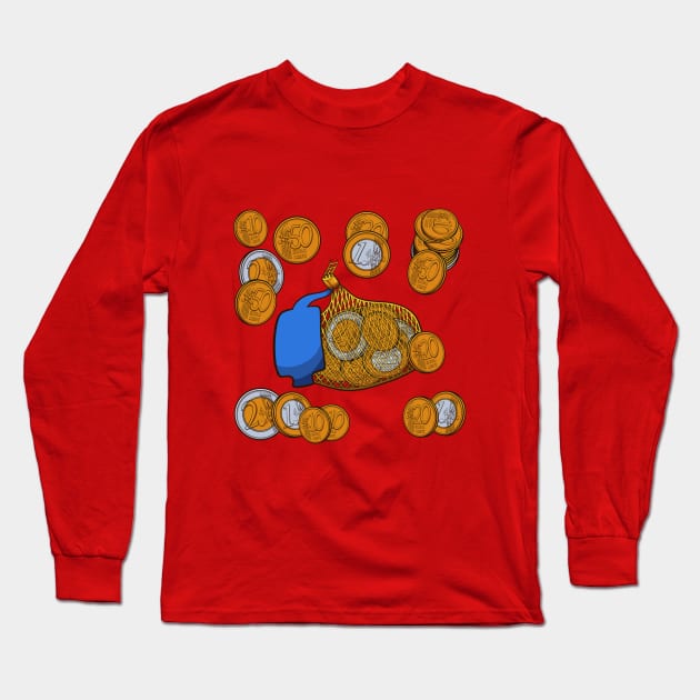 Saint Nicholas Chocolate Coins Long Sleeve T-Shirt by TheMaskedTooner